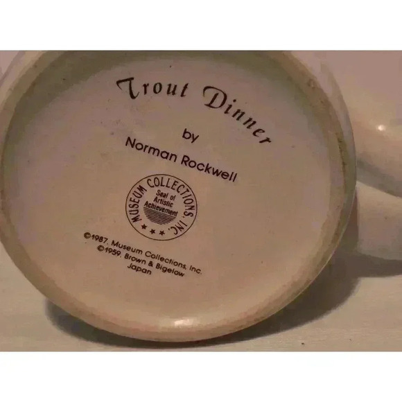 Norman Rockwell Mugs Set of 4 White - Picture 12 of 16